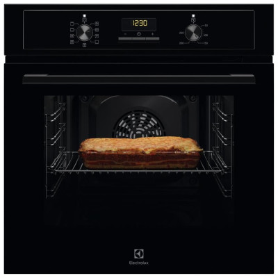Духова шафа Electrolux електрична, 65л, A, дисплей, конвекція, телескопічні напрямні, чорний Духова шафа Electrolux електрична, 65л, A, дисплей, конвекція, телескопічні напрямні, чорний