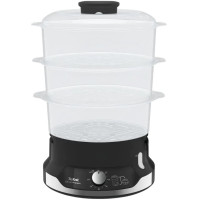Пароварка Tefal Ultracompact, 800Вт, об'єм-9л, резервуар для води -1л, механічне керув., пластик, чорний Пароварка Tefal Ultracompact, 800Вт, об'єм-9л, резервуар для води -1л, механічне керув., пластик, чорний
