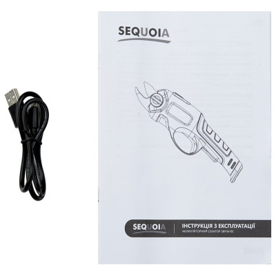 Секатор акумуляторний SEQUOIA SBP3610C 3.6В акб 1х2А·год d різа 10мм ЗП 0.6кг Секатор акумуляторний SEQUOIA SBP3610C 3.6В акб 1х2А·год d різа 10мм ЗП 0.6кг