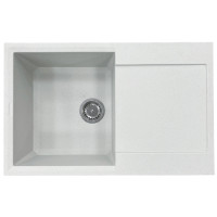 Мийка кухонна Adamant Horizon, штучний камінь, прямокут., з крилом, 780х495х230мм, чаша - 1, врізна, Old stone