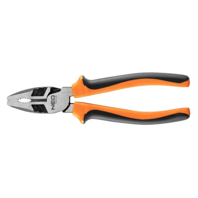 Neo Tools Плоскогубці комбіновані 40% FS, до 40% зменшення прикладених зусиль, 200мм, CrNi Neo Tools Плоскогубці комбіновані 40% FS, до 40% зменшення прикладених зусиль, 200мм, CrNi