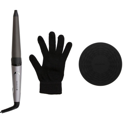 Плойка Remington ProLuxe, конусна, темп.режимів-9, D-19-32mm, 130-210С, кераміка, сріблястий