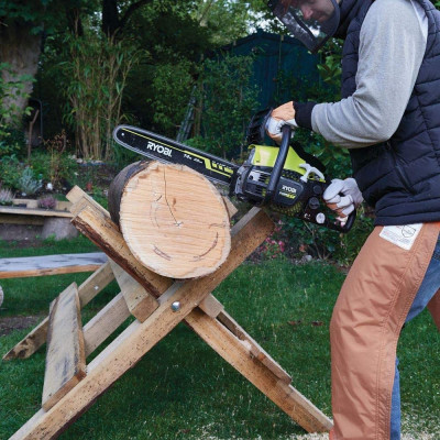 Пила ланцюгова бензинова Ryobi RCS3835T POWR ХТ 35см 1.5 кВт/2л.с. 37.2см3 антивібраційна підвіска 6.8кг (5133002386)