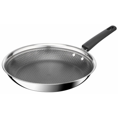 Сковорода Tefal Emotion+ Power, 24см, нержавіюча сталь, серцевина-алюміній, хромована сталь, бакеліт