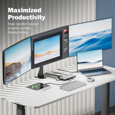 Док-станція DIGITUS USB-C > 2xHDMI/DP/2xUSB-A/USB-C/SD/MicroSD/RJ54/DC/Audio Док-станція DIGITUS USB-C > 2xHDMI/DP/2xUSB-A/USB-C/SD/MicroSD/RJ54/DC/Audio