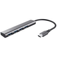 Trust USB-хаб Halyx Type-C to 4-Port USB-A 3.2 Grey
