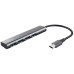 Trust USB-хаб Halyx Type-C to 4-Port USB-A 3.2 Grey