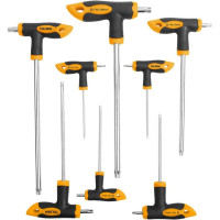 Викрутка Tolsen Т-подібні, Тorx 10-50, сталь CrV набір 8шт Викрутка Tolsen Т-подібні, Тorx 10-50, сталь CrV набір 8шт