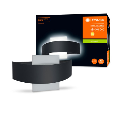 LEDVANCE Cвітильник LED 11Вт 3000К 410Лм фасадний ENDURA STYLE SHIELD чорний