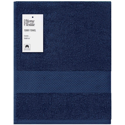 Рушник махровий ARDESTO Essence 50х90см, 100% бавовна, синій темний Рушник махровий ARDESTO Essence 50х90см, 100% бавовна, синій темний