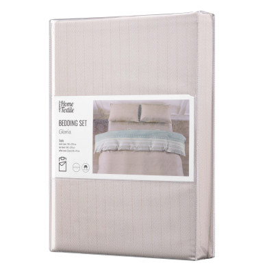 КПБ 1,5сп ARDESTO Gloria, підковдра 160х220см, простирадло 160х220см, наволочки (2) 50х70см, 100% бавовна, сатин, смужки, коричневий КПБ 1,5сп ARDESTO Gloria, підковдра 160х220см, простирадло 160х220см, наволочки (2) 50х70см, 100% бавовна, сатин, смужки, коричневий