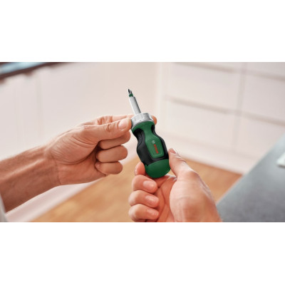 Викрутка Bosch з тріскачкою 6 насадок