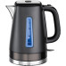 Электрочайник Russell Hobbs Matte Black 1.8л, Strix, металл, чёрный