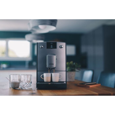 Кофемашина Nivona  CafeRomatica, 2,2л, зерно+молотый, автомат.капуч, авторецептов -5, серебристый