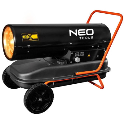Тепловая пушка дизель/газ Neo Tools, прямого нагрева, 30кВт, 420м2, 750м3/ч, колеса, IPX4, черный, 19.50кг Тепловая пушка дизель/газ Neo Tools, прямого нагрева, 30кВт, 420м2, 750м3/ч, колеса, IPX4, черный, 19.50кг
