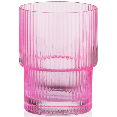 Набір склянок низьких ARDESTO 200мл, 2шт, скло, рожевий Набір склянок низьких ARDESTO 200мл, 2шт, скло, рожевий