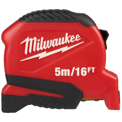 Рулетка Milwaukee Pro Compact, 5мх16фтх25мм з фіксатором змотування, АБС-пластик