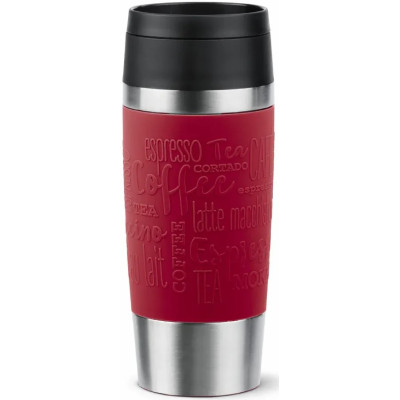Термочашка Tefal Travel Mug Classic, 360мл, нержавіюча сталь, червоний