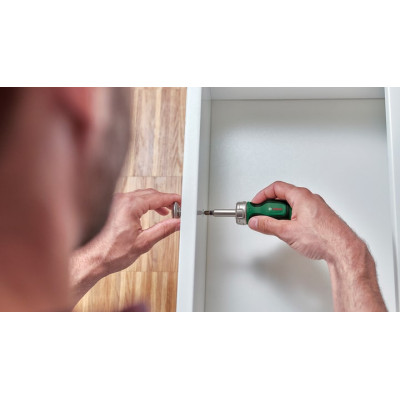 Викрутка Bosch з тріскачкою 6 насадок