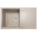 Мийка кухонна Adamant Horizon, штучний камінь, прямокут., з крилом, 780х495х230мм, чаша - 1, врізна, Avena