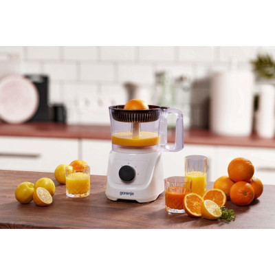 Кухонна машина Gorenje 800Вт, чаша-пластик, корпус-метал/пластик, насадок-6, білий Кухонна машина Gorenje 800Вт, чаша-пластик, корпус-метал/пластик, насадок-6, білий