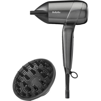 Фен Babyliss Titanium Shine, 1600Вт, 3 режими, іонізація, хол. обдув, 2 насадки, темно-сірий Фен Babyliss Titanium Shine, 1600Вт, 3 режими, іонізація, хол. обдув, 2 насадки, темно-сірий