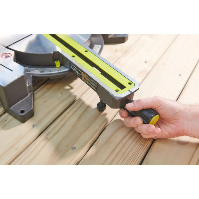 Ryobi Пила торцювальна RMS18254X-0, акумуляторна, 18В ONE+ НР, з протяжкою, диск 254мм, 14кг, без АКБ та ЗП Ryobi Пила торцювальна RMS18254X-0, акумуляторна, 18В ONE+ НР, з протяжкою, диск 254мм, 14кг, без АКБ та ЗП