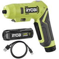 Викрутка акумуляторна Ryobi USB Lithium RSDP4-120G 4В 1х2А·год 5Нм 200об/хв поворотне руків'я 0.35кг Викрутка акумуляторна Ryobi USB Lithium RSDP4-120G 4В 1х2А·год 5Нм 200об/хв поворотне руків'я 0.35кг