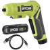 Викрутка акумуляторна Ryobi USB Lithium RSDP4-120G 4В 1х2А·год 5Нм 200об/хв поворотне руків'я 0.35кг