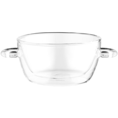 Бульйонниця з ручками і подвійними стінками ARDESTO 500мл, боросилікатне скло, прозорий