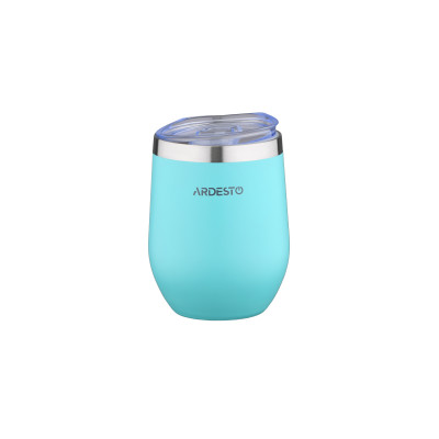 Термокухоль ARDESTO Compact Mug, 350мл, нержавіюча сталь, блакитний Термокухоль ARDESTO Compact Mug, 350мл, нержавіюча сталь, блакитний