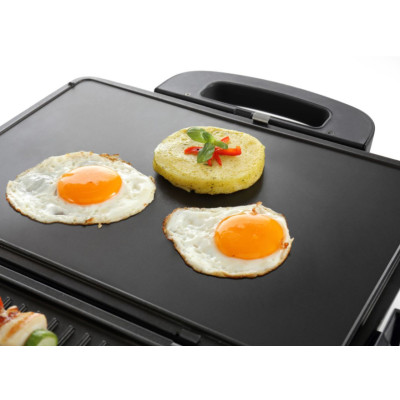Гриль Gorenje прижимной 1800Вт, темп. режимов-4, съемные пластины, раскрытие на 180°, металл, графит (KR1800SDP)