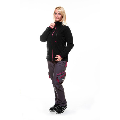 Кофта робоча Neo Tools Woman Line, флісова, 300г/м кв, на блискавці, XL(42), чорний