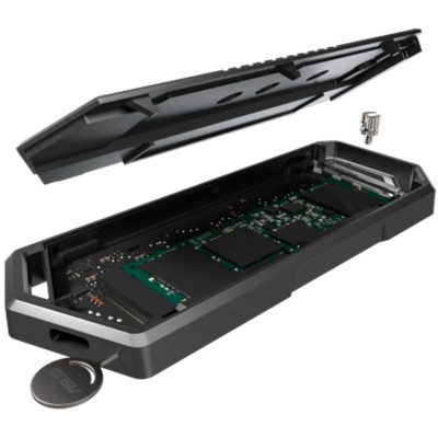 Портативный корпус ASUS для SSD ROG STRIX ARION ESD-S1C/BLK/G/AS PCIe NVMe M.2 2230/2242/2260/2280 USB Type-C 3.2 Gen 2x1 (90DD02H0-M09000)