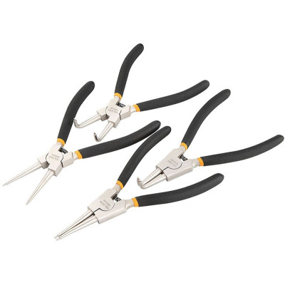 Щипці для стопорних кілець Tolsen, 19-60мм, CrV, набір 4шт Щипці для стопорних кілець Tolsen, 19-60мм, CrV, набір 4шт