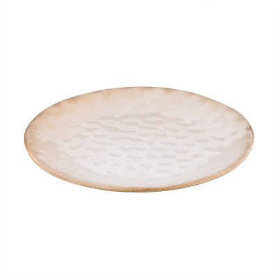 ARDESTO Тарілка десертна Umbria, 19см, кераміка, бежевий