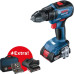 Шурупокрут-дриль акумуляторний Bosch GSR 18 V-50 18В 2х2А·год 28·50·50Нм 460·1800об·хв 1кг кейс аксесуари