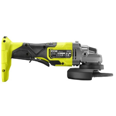 Ryobi Шліфмашина кутова RAG18X-0, акумуляторна ONE+ НР, безщіткова, 125мм, 18В (без АКБ та ЗУ)