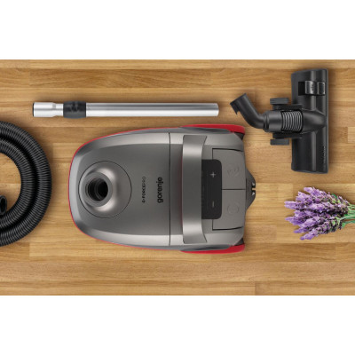 Gorenje Пилосос мішковий, 700Вт, 3л, HEPA, щітка Xpand Zone, turbo brush, телескоп, чорний графіт