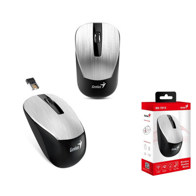 Мышь Genius NX-7015, WL, серебристый (31030019404)