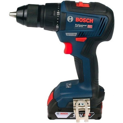 Шурупокрут-дриль акумуляторний Bosch GSR 18 V-50 18В 2х2А·год 28·50·50Нм 460·1800об·хв 1кг кейс аксесуари