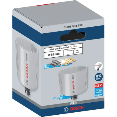 Коронка Bosch Professional Multi Material PC Plus 68мм Коронка Bosch Professional Multi Material PC Plus 68мм
