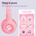 Trust Навушники On-ear Nouna Kids, Wireless, Mic, Рожевий