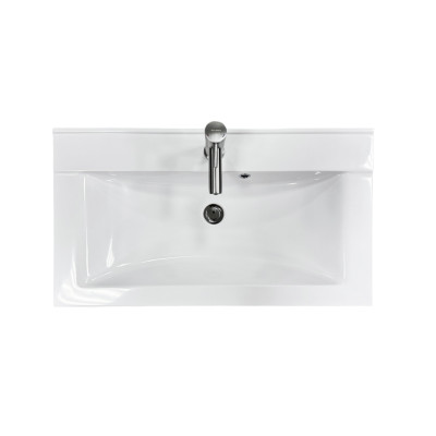 Набір для ванної кімнати, раковина, умивальник Adamant QUANTO 80, штучний камінь, прямокут., з сифоном Click-Clack + змішувач Набір для ванної кімнати, раковина, умивальник Adamant QUANTO 80, штучний камінь, прямокут., з сифоном Click-Clack + змішувач