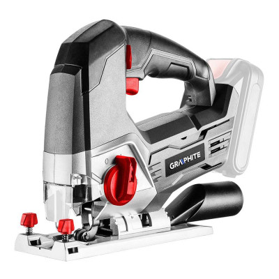 Лобзик акумуляторний GRAPHITE Energy+ 18В хід 25мм 0-2400об/хв 1.7кг без АКБ та ЗП Лобзик акумуляторний GRAPHITE Energy+ 18В хід 25мм 0-2400об/хв 1.7кг без АКБ та ЗП