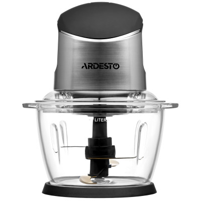 Измельчитель Ardesto, 400Вт, чаша-1000мл, стекло, корпус-пластик/металл, черно-серебристый (CHK-4001BR) Измельчитель Ardesto, 400Вт, чаша-1000мл, стекло, корпус-пластик/металл, черно-серебристый (CHK-4001BR)