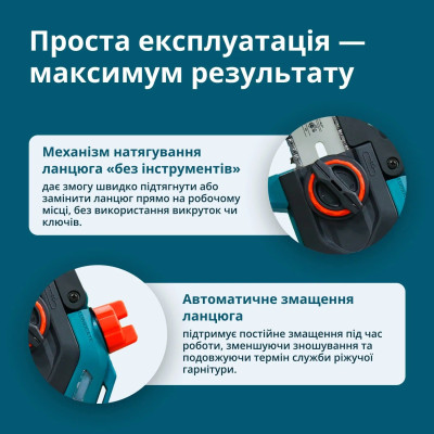 Пила цепная аккумуляторная Konner&Sohnen KS MCS20V-8 CASE 20В акб 1х2А·ч шина 20см ЗП 1.45кг