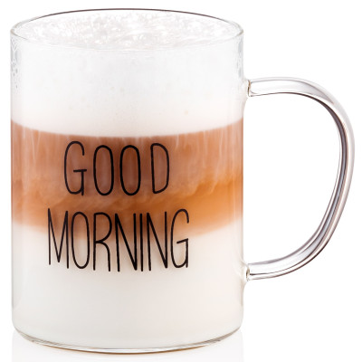 Набор чашек с ручками Ardesto Good Morning, 420мл, 2шт, боросиликатное стекло, прозрачный AR2642BMR Набор чашек с ручками Ardesto Good Morning, 420мл, 2шт, боросиликатное стекло, прозрачный AR2642BMR