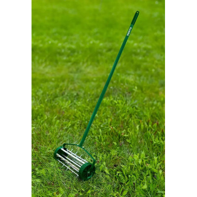 Аератор-скарифікатор ручний Verto, d15см, 27 шипів, 3.5кг Аератор-скарифікатор ручний Verto, d15см, 27 шипів, 3.5кг