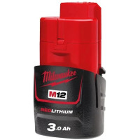 Акумулятор Milwaukee Redlithium M12 12В 3А·год 0.2кг